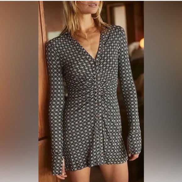 Free People Dresses & Skirts - Free people shayla mini dress floral geometric festival flirty going out small